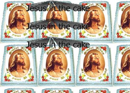 Jesus in the cake