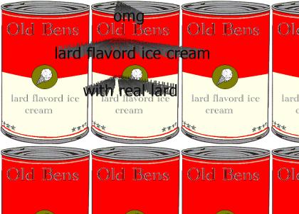 lard flavord ice cream