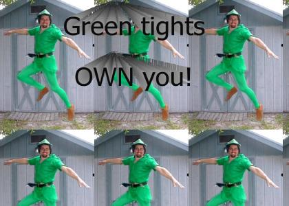 Green tights OWN you!