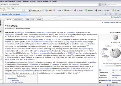 Wikipedia has its own...
