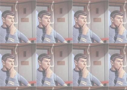 Spock smokes da weed