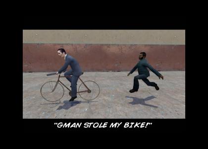 Gman is having a wonderful time stealing n*gg*s bike