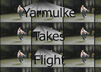 Yarmulke Takes Flight