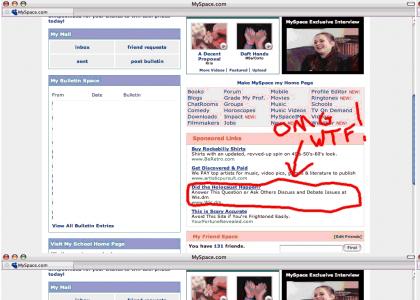 OMG Secret Nazi Myspace Ad!