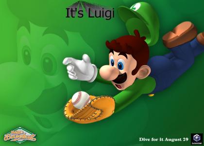 Luigi catching a ball