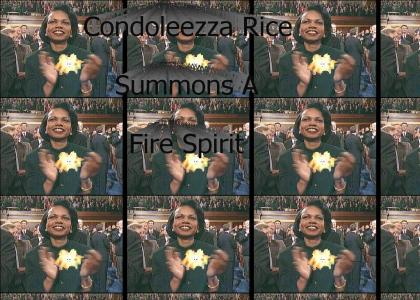 Condoleezza Rice summons a fire spirit