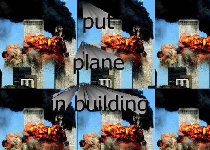 Put plane in building