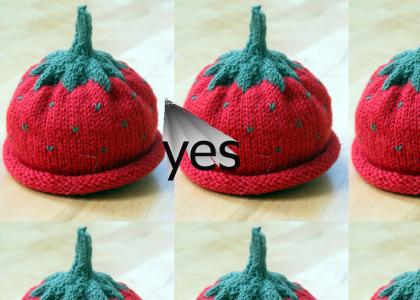 strawberry hat