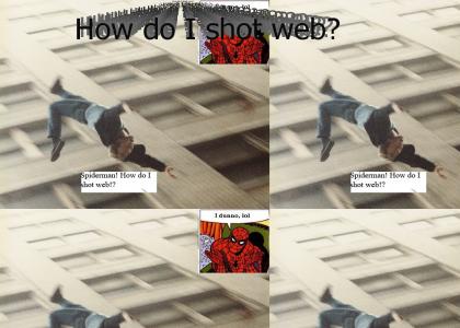Spiderman! How do I shot web?