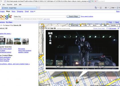 Arrest on Google street view: Detroit