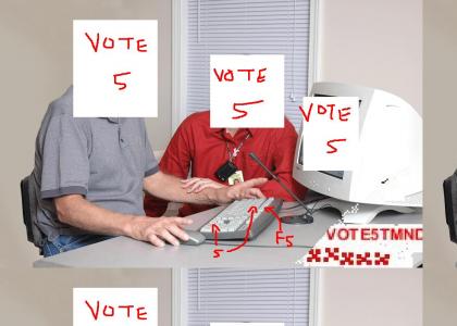 VOTE5TMND: "VOTE 5" Photoshop Contest