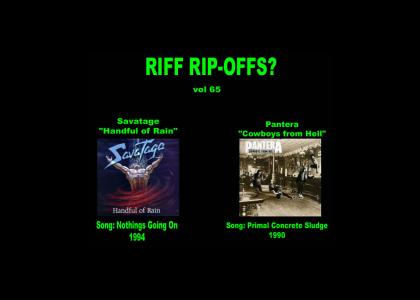 Riff Rip-Offs Vol 65 (Savatage v. Pantera)