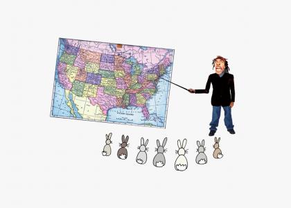 Busta Rhymes Teaches Geography to Rabbits