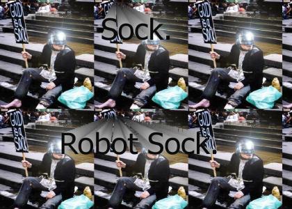 Daft Punk-Robot Sock