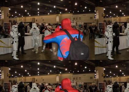 Spider-Man captures Star Wars