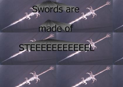 What are swords made of?