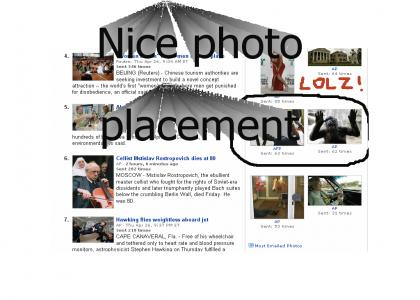 Epic Yahoo photo placement