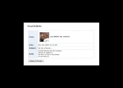 Terrell Owens' myspace suicide