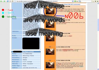 Myspace'ers can't stop cursing!