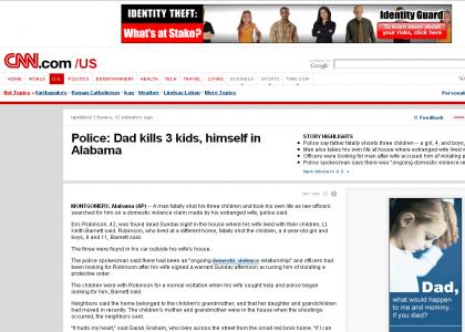 Dad kills 3 kids, himself in Alabama brought to you by dead dad insurance.