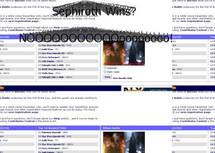 Villian Battle - Sephiroth vs Darth Vader