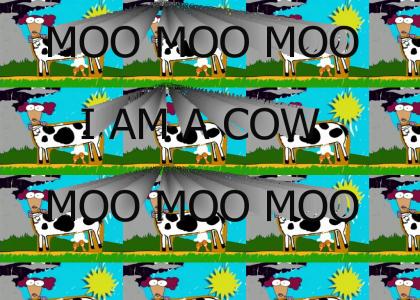 MOO MOO MOO I AM A COW MOO MOO MOO