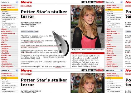 Emma Watson stalked