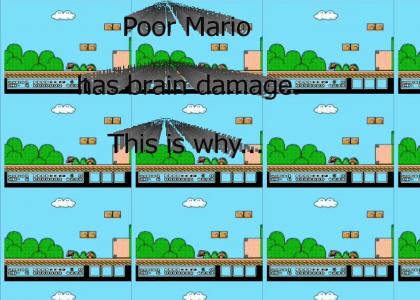Mario has brain damage