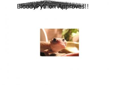 BloodyPython Approves!!