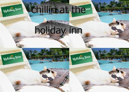 chillin at the holiday inn