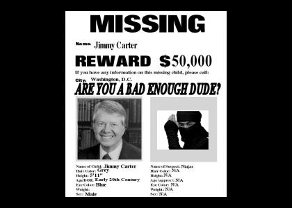 Jiimmy Carter Is Missing!