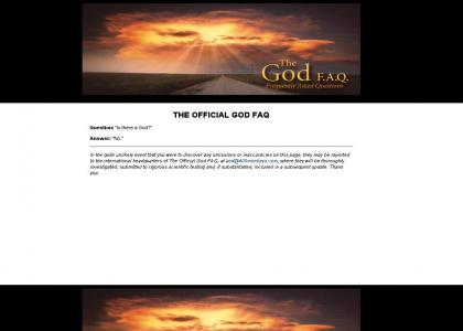 The official God FAQ