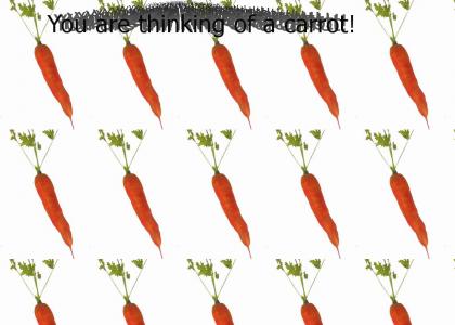 You are thinking of a carrot!