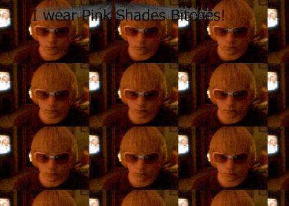 Adam Wears Pink Shades