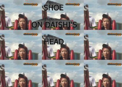 Shoe on Daishi's Head
