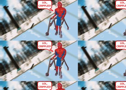 LOL, Crippled Spiderman!