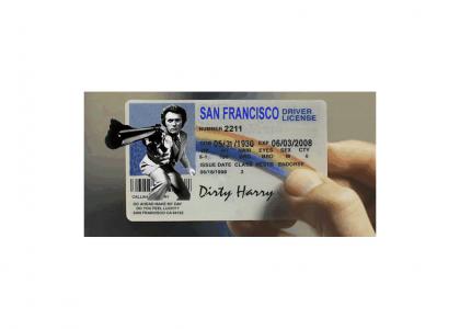 Dirty Harry doesn't really need a new license but...