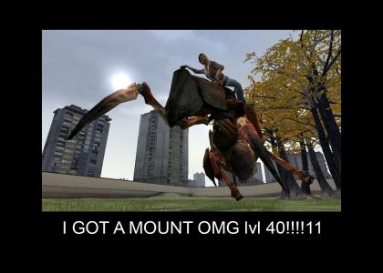 Alex gets a mount! lvl 40!