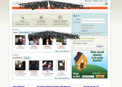 Mc Chris "ownz" Friendster