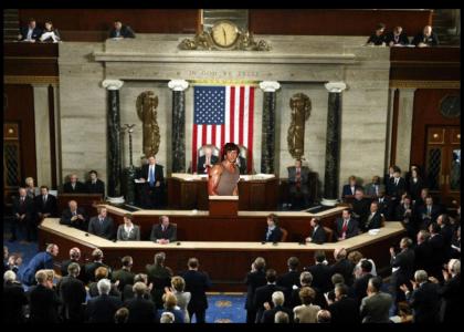 30-foot tall Rambo addresses congress