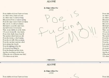 Poe is emo