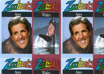 John Kerry VS Michael Moore for the Cover of Zoobooks