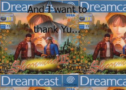 Dido thanks Yu Suzuki for Shenmue II