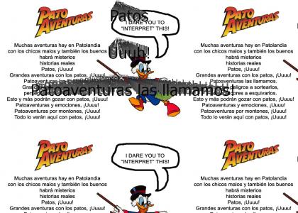 Patoaventuras Latino (Ducktales) INTERPRET THIS!