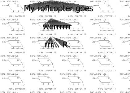 My roflcopter goes...