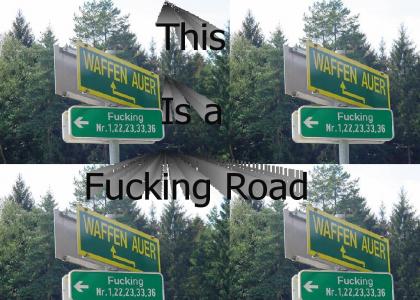 This is a fucking road.