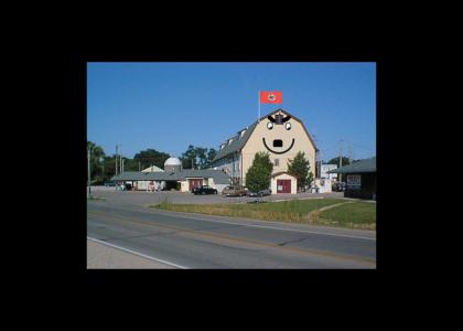 OMG, Secret Nazi Smiley Barn