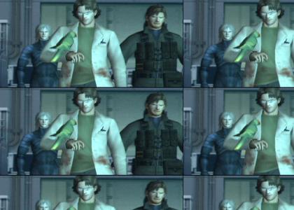 Otacon is Staying Alive with Snake and Raiden