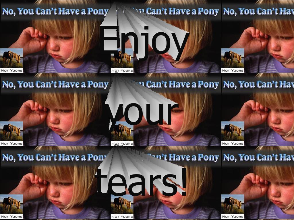 noponycrybaby