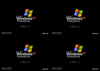 Windows XP boots up